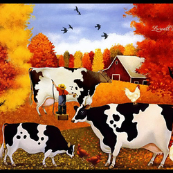 Пазл: Осень на ферме