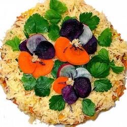 Пазл: Украшение из овощей