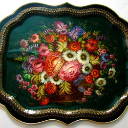 Пазл: Жостовский поднос