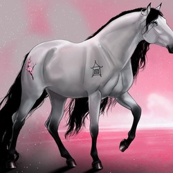 Пазл: Черногривая