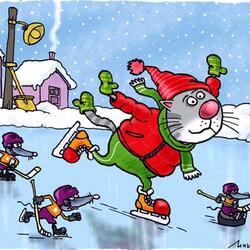 Пазл: На катке