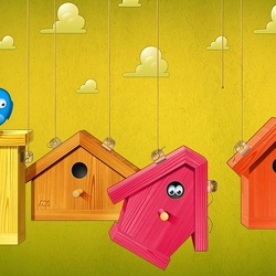 Пазл: Скворечники