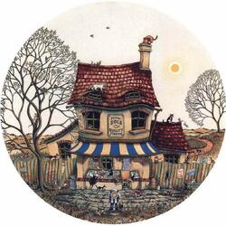 Пазл: Дом счастливых кошек