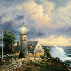 Пазл: Свет во время шторма