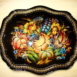 Пазл: Жостовский поднос