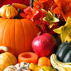 Пазл: Овощи, цветы и фрукты