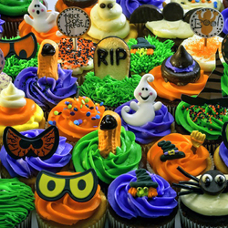 Пазл: Капкейки к Хэллоуину