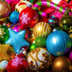 Пазл: Ёлочные игрушки