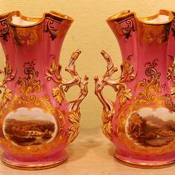 Пазл: Декоративные парные вазы-кашпо