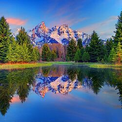 Пазл: Озеро в горах Северной Америки