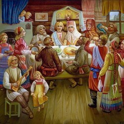 Пазл: Федоскино - лаковая миниатюра