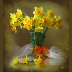 Пазл: Букет нарциссов