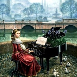 Пазл: Юная пианистка