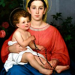 Пазл: Мадонна с младенцем