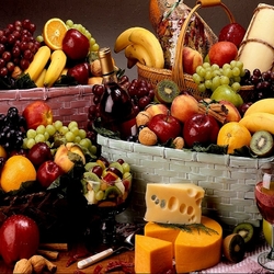 Пазл: Фруктовые корзины