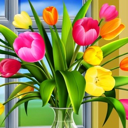 Пазл: Тюльпаны