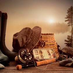 Пазл: На рыбалку