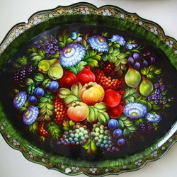 Пазл: Жостовский поднос