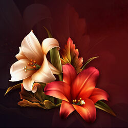 Пазл: Лилии