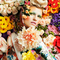 Пазл: Цветы в цветах