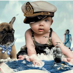 Пазл: Юные моряки