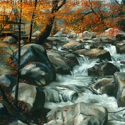 Пазл: Лесной ручей