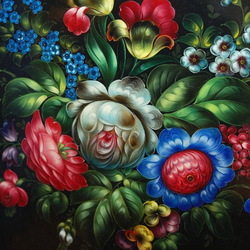 Пазл: Жостовская роспись