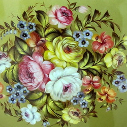 Пазл: Жостовская роспись