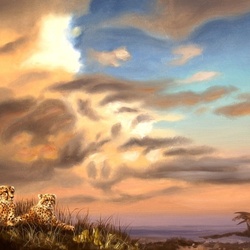 Пазл: Вечер саванны