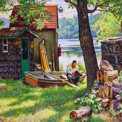 Пазл: У озера