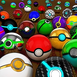 Пазл: Космические мячи