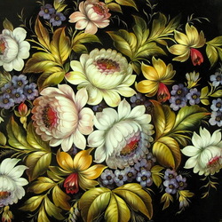 Пазл: Жостовская роспись