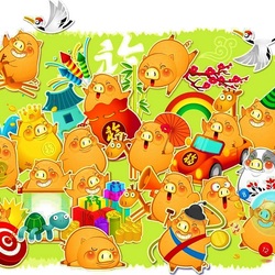 Пазл: Поросята