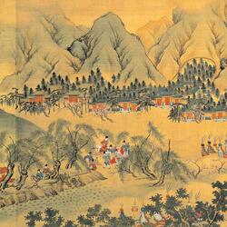 Пазл: Картина - свиток. Возвращение Императора в столицу 