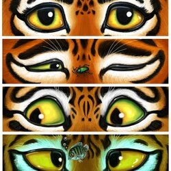 Пазл: Глаза тигра