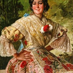 Пазл: Нарядная дама