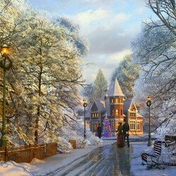 Пазл: Рождественская прогулка