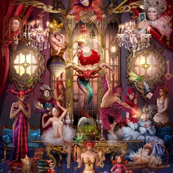 Пазл:  Вечеринка, предсказанная картами Таро