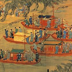 Пазл: Картина - свиток. Возвращение Императора в столицу 