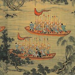 Пазл: Картина - свиток. Возвращение Императора в столицу 