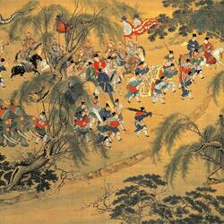 Пазл: Картина - свиток. Возвращение Императора в столицу 