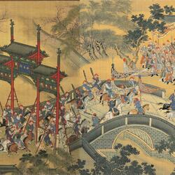 Пазл:  Картина - свиток. Возвращение Императора в столицу 