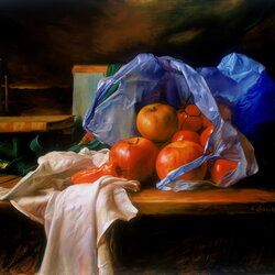 Пазл: Натюрморт с яблоками