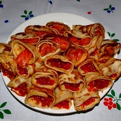 Пазл: Блинчики с икрой