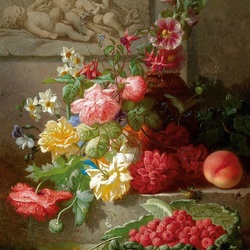 Пазл: Розовый букет