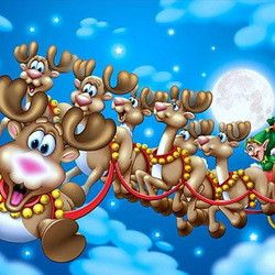 Пазл: Новогодняя колесница