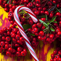 Пазл: Ягоды и карамельная трость