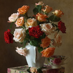 Пазл: Букет роз