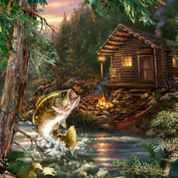 Пазл: Рыба играет