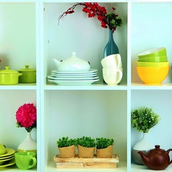 Пазл: Посудный шкаф